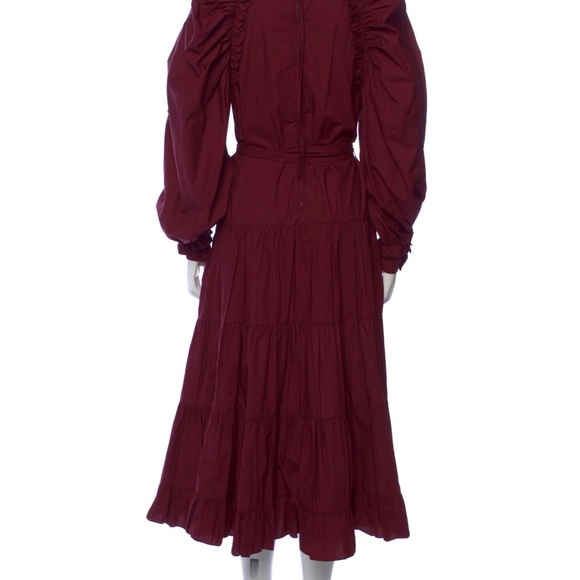 Ulla Johnson Gorgeous Puff Sleeve Tiered Ruffle Dress, Size 2 - Picture 4 of 13